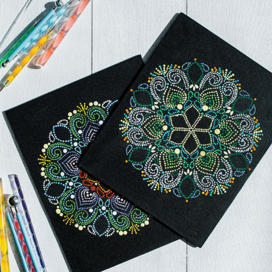 Virtual Mandala Dotting Craft Class