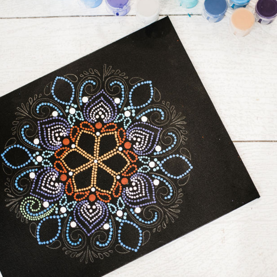 Virtual Mandala Dotting Craft Class