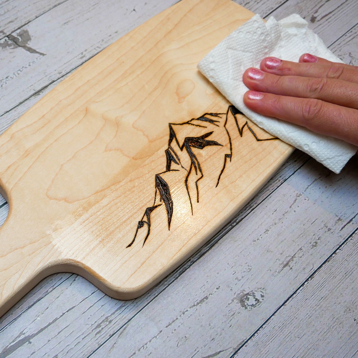 Wood Burned Cutting Board Kit