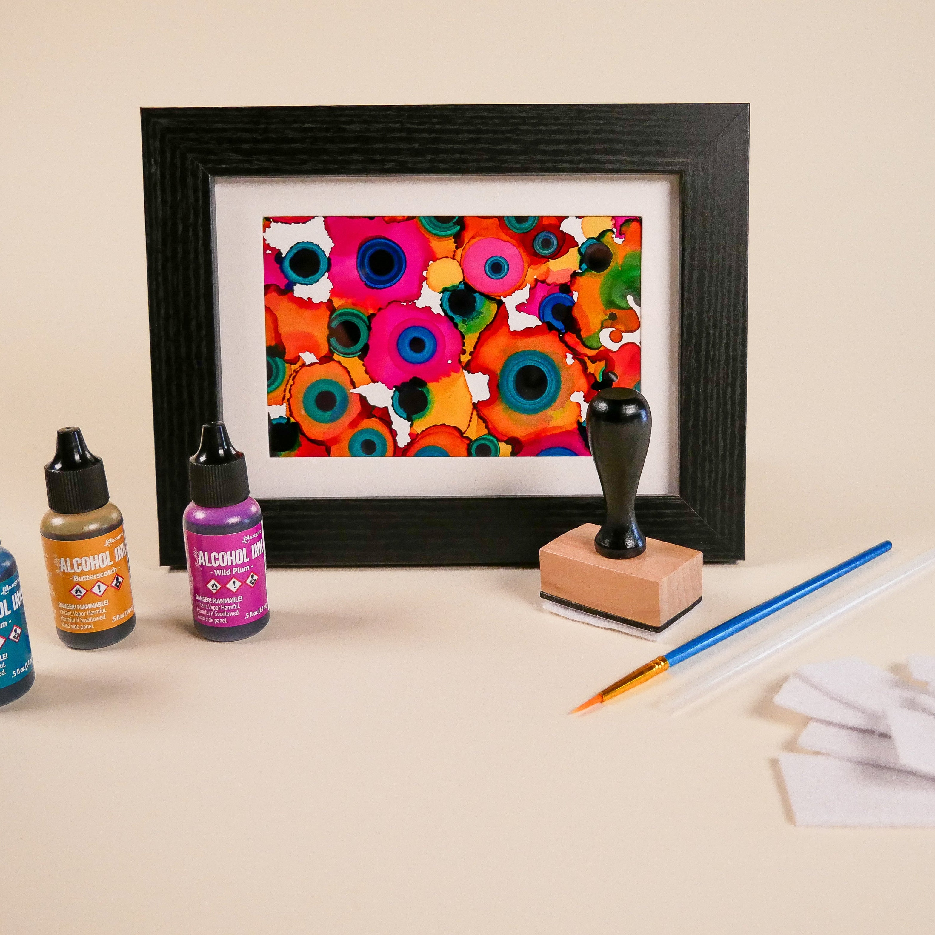 Virtual Alcohol Ink Craft Class