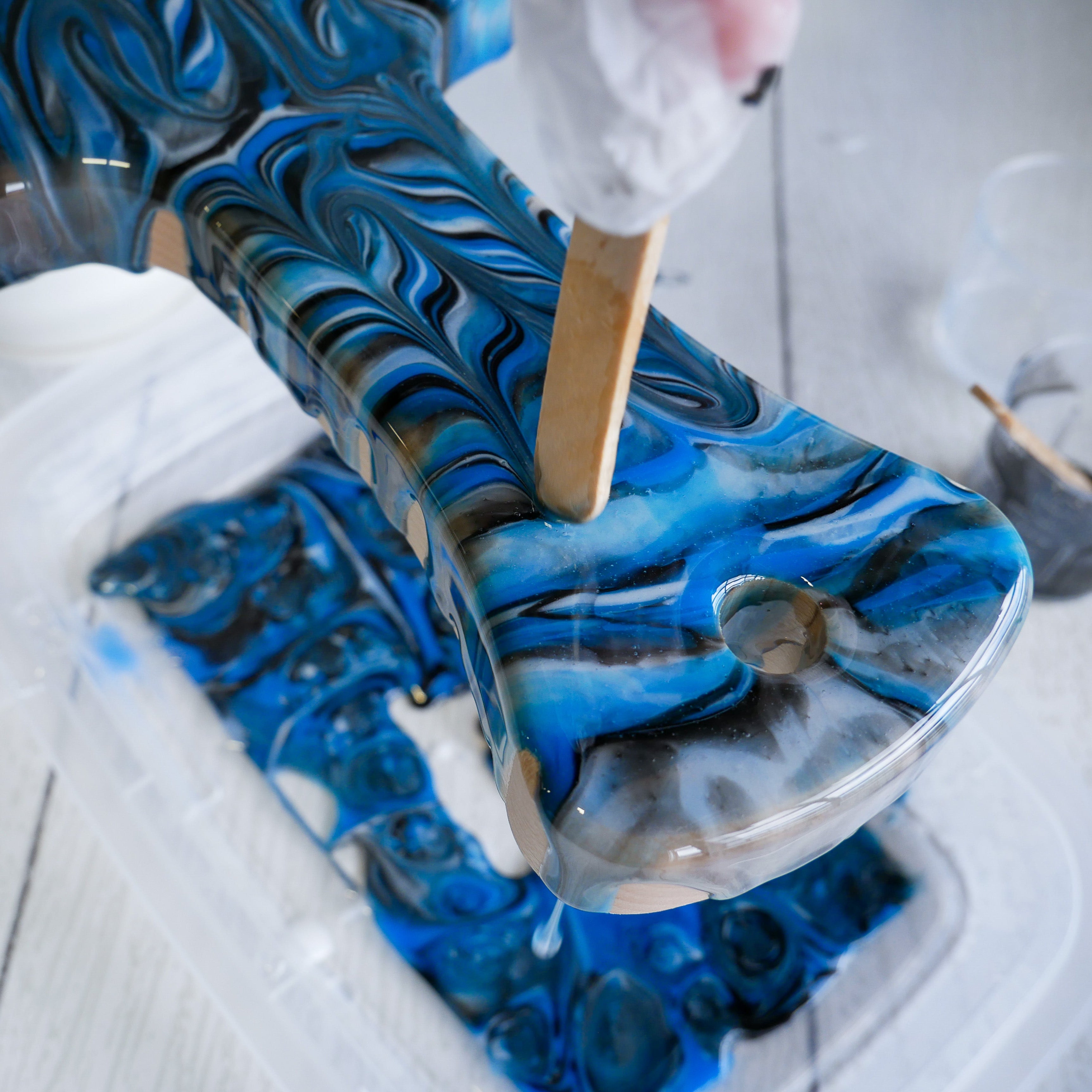 Virtual Marbled Resin Board Craft Class