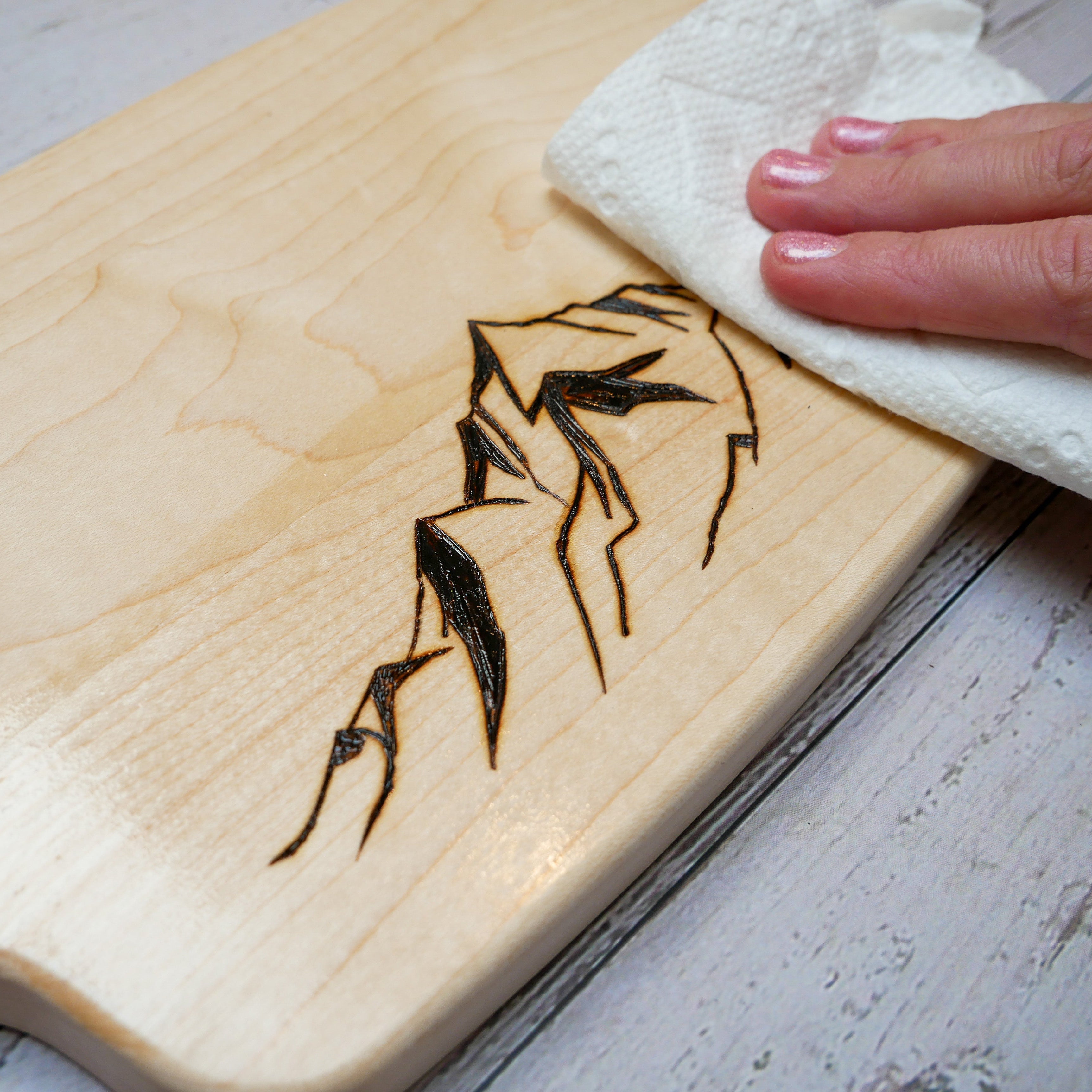 Virtual Wood Burning Cutting Board Class