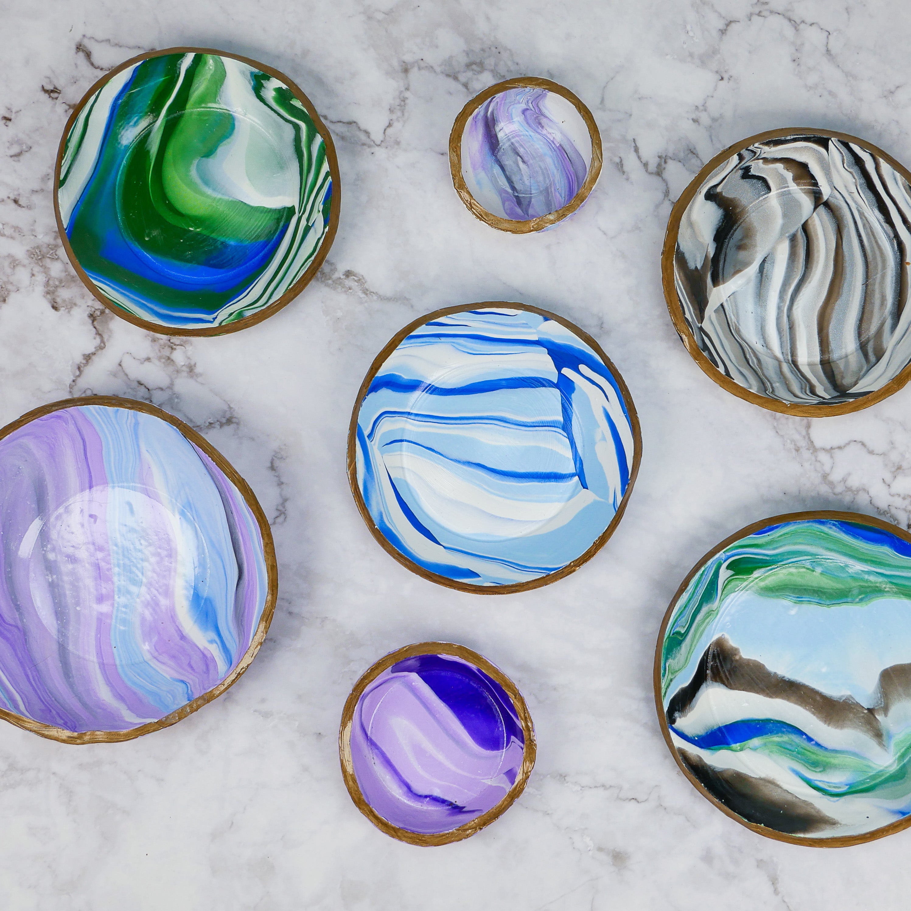 Virtual Marbled Clay Dish Craft Class