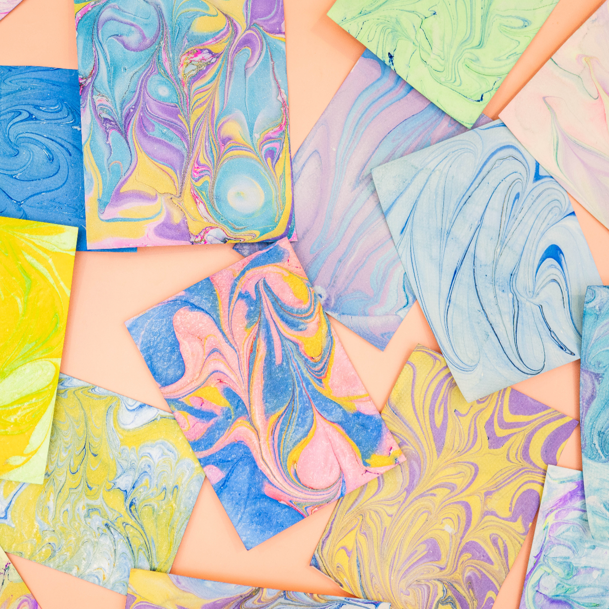 Virtual Water Marbling Craft Class