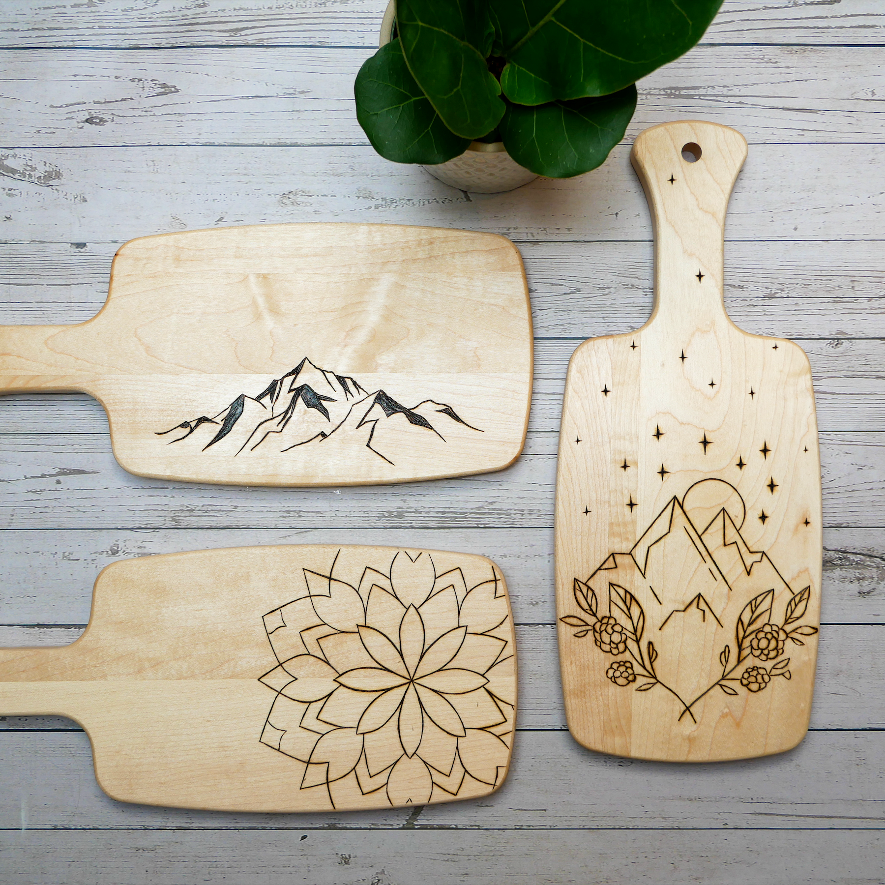 Wood Burned Cutting Board Kit