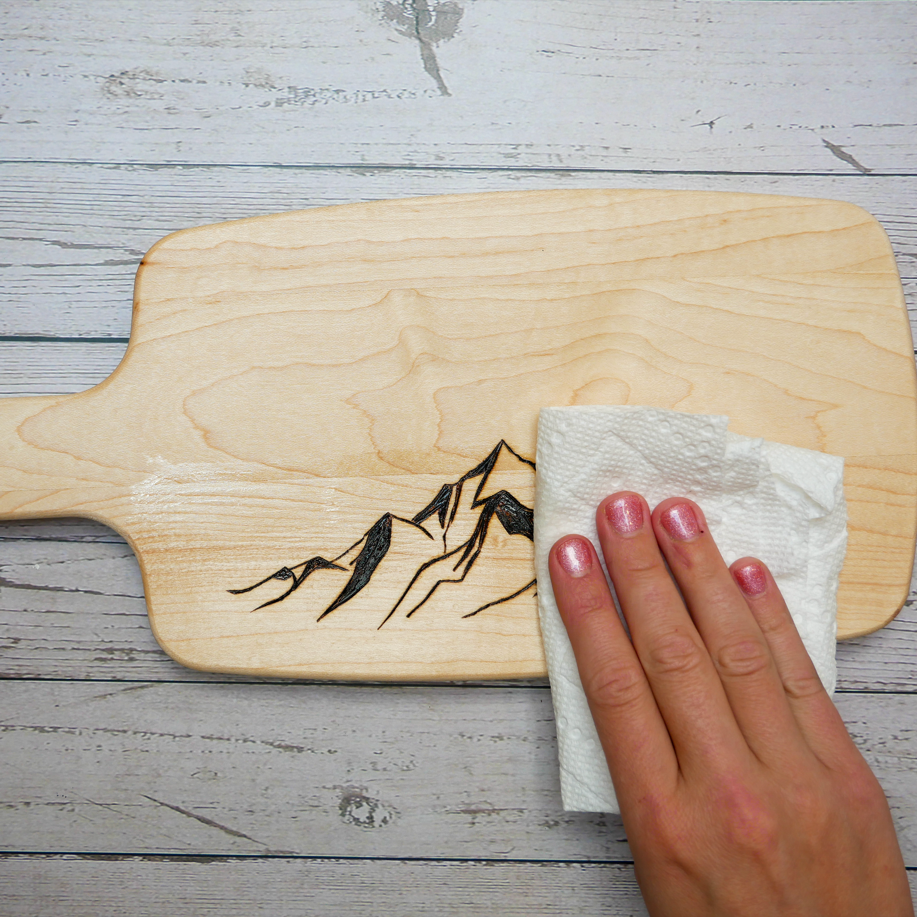 Wood Burned Cutting Board Kit