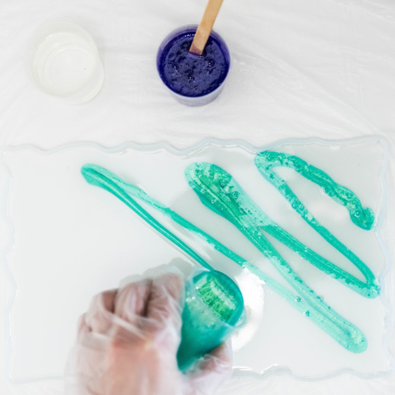 Virtual Resin Serving Tray Craft Class