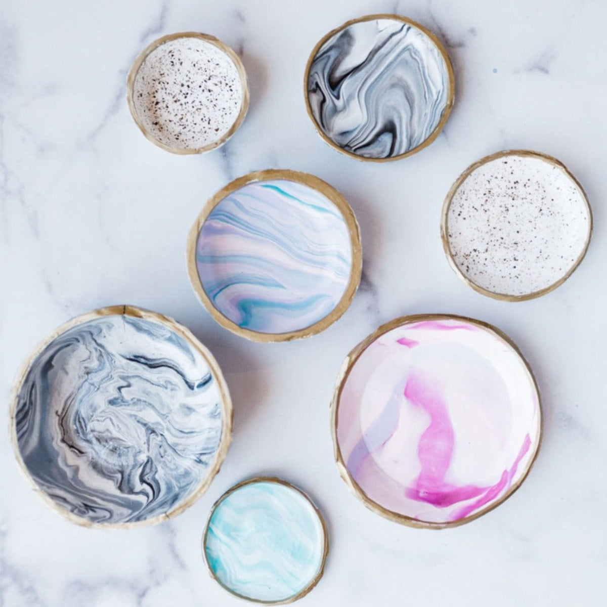 Marbling Clay Family Style Craft Pack